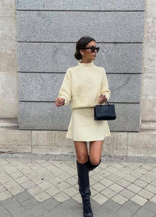 Вязаная юбка zara 7