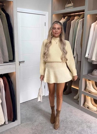 Вязаная юбка zara 6