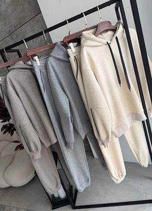 Костюм brunello cucinelli нейтральні кольори штани та худі