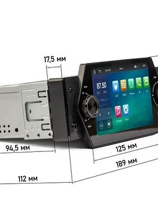 Ku автомагнітола phantom 1 universal fit din bluetooth 2 usb aux сенсорний дисплей 5 дюймів для автомо uni2l_k 5