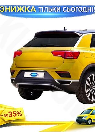 Накладка над номером omsaline для volkswagen t-roc хромированная планка из нержавеющей стали самоклейка ku-22