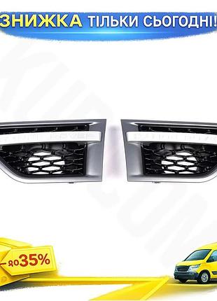 Зябра в крила для range rover sport 2010-2013 2шт тюнінг накладки abs-пластик для покращення зовнішнього ku-22
