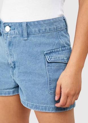 Джинсові шорти-карго boohoo blue 3