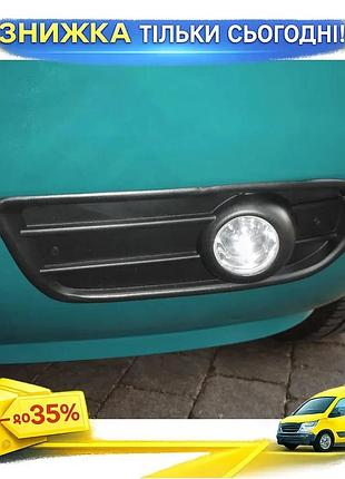 Протитуманки з led для volkswagen t4 transporter оптика пластикові фари для покращення видимості ku-22