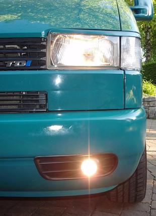 Противотуманки с led для volkswagen t4 transporter оптика пластиковые фары для улучшения видимости ku-22 6