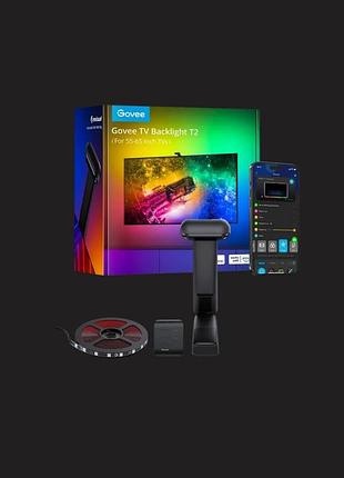 Смарт-підсвітка для телевізора govee envisual tv backlight t2 (h605c) для діагоналей 55-65 дюймів із системою подвійної камери