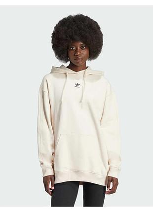 Жіноче худі adidas originals essentials бежеве оверсайз з логотипом розмір m-l-xl
