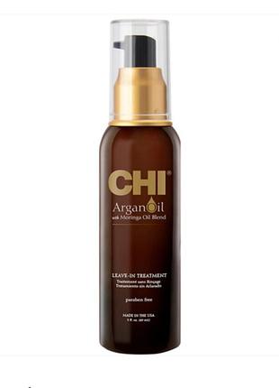 Масло восстанавливающее для волос chi argan oil с аргановым маслом питания и термозащита профессиональное несмываемое средство на основе масел арганы