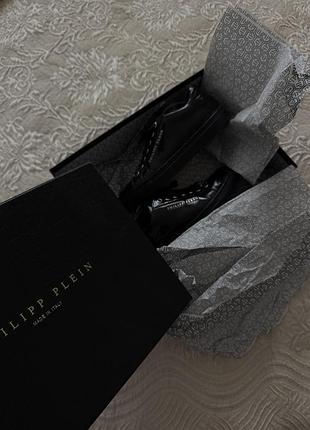 Кеди чорні лакові philipp plein 6