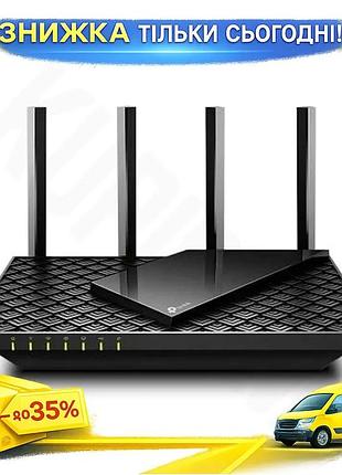 Ku роутер tp-link archer universal fit ax73 черный wi-fi 6 5400 мбит/с для дома и офиса беспроводной м uni2l_k
