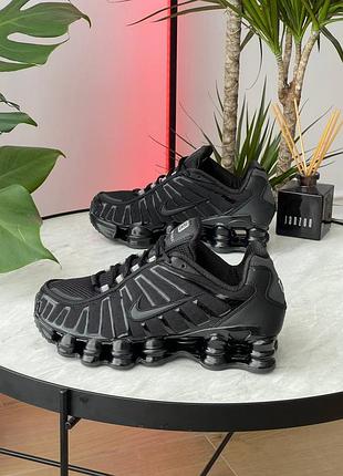 Чоловічі кросівки nike shox tl black ar3566-002 (сіре лого)