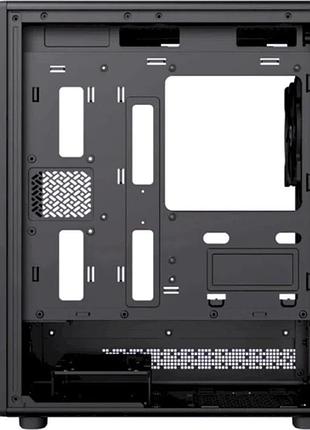 Ku корпус gamemax focus universal fit mb black micro tower для microatx mini-itx с закаленным стеклом uni2l_k 7