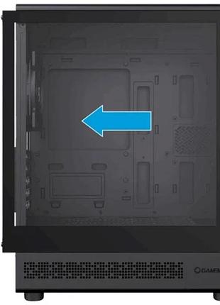 Ku корпус gamemax focus universal fit mb black micro tower для microatx mini-itx с закаленным стеклом uni2l_k 9