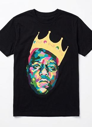Футболка черная с принтом the notorious b.i.g. big мужская