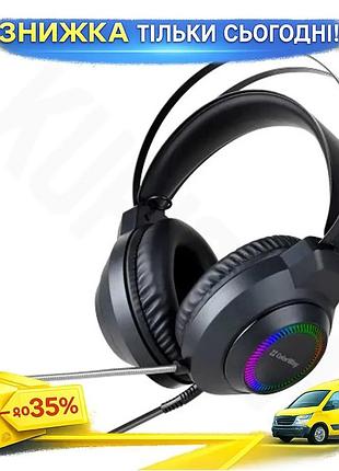 Ku навушники colorway blazecore universal fit rgb накладні з мікрофоном 50 мм для геймерів з підсвічув uni2l_k