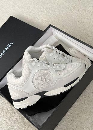 Кросівки поєднанні фактури chanel жіноче взуття