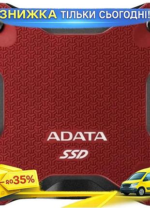 Ku зовнішній ssd накопичувач universal fit 1тб adata червоний usb 3.2 швидкий накопичувач для даних уд uni2l_k