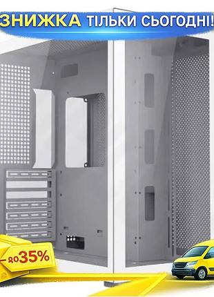 Ku корпус gamemax infinity universal fit white midi-tower для пк з прозорими стінками охолодження та u uni2l_k