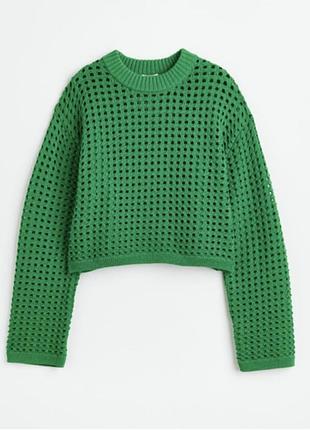 Женский зеленый свитер джемпер h&amp;m
