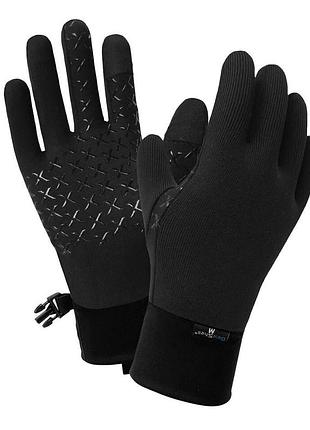 Рукавички водонепроникні dexshell stretchfit gloves чорні унісекс для осінньо-зимових активностей теплі ku-22 2
