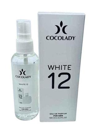 Парфумована вода для чоловіків 100мл white 12 (lacoste l12 - 12 blanc ) тм cocolady