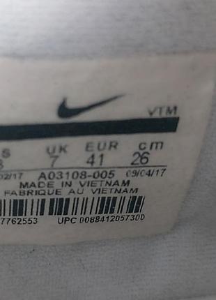 Кожаные кроссовки nike m2k tekno white grey (кожа/замша) 5