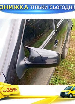 Накладки на зеркала bmw-style для volkswagen passat b5 1997-2005 2шт хромированные самоклеящиеся для тюн ku-22