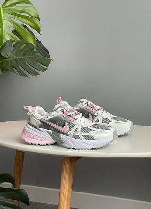 😍 жіночі кросівки nike v2k runtekk white grey pink fd0736