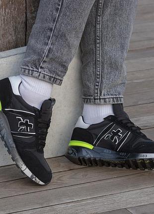 Кросівки premiata black green 2
