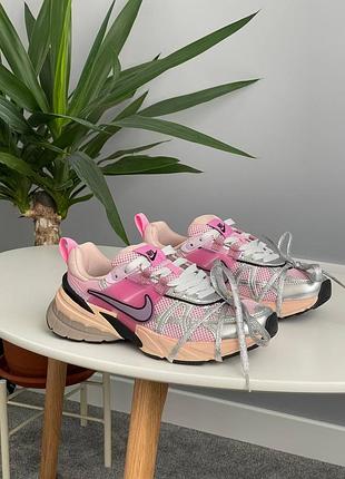 😍 женские кроссовки nike v2k runtek beige pink silver