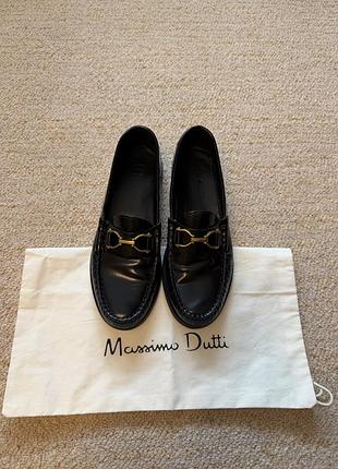 Шкіряні лофери massimo dutti 2