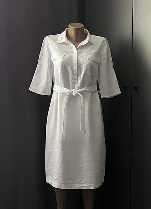 Гарна 100% льон сукня alba moda