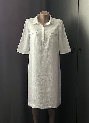 Гарна 100% льон сукня alba moda 2
