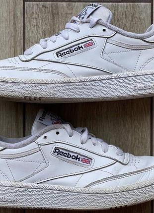 Шкіряні кросівки reebok club c 85