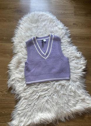 Жилет  бузковий h&m