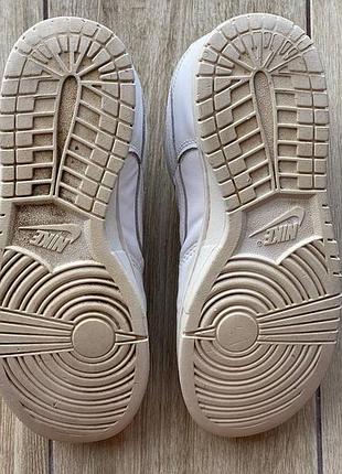 Кросівки nike dunk low triple white 4