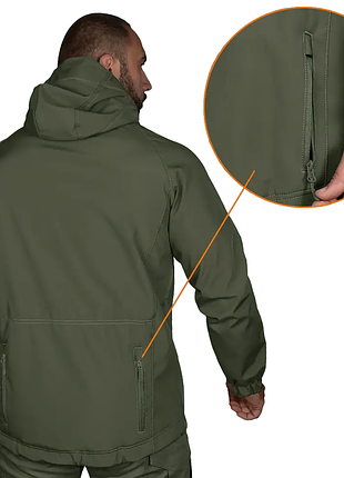 Ku куртка мужская теплая universal fit stalker softshell оливковая для военнослужащих осенняя ветронеп uni2l_k 5