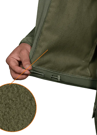 Ku куртка мужская теплая universal fit stalker softshell оливковая для военнослужащих осенняя ветронеп uni2l_k 10