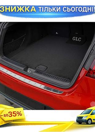 Накладка на задний бампер abs для mercedes glc coupe c253 хромированная защита бампера для тюнинга автом ku-22