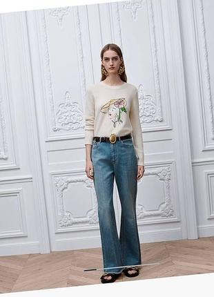 Светр christian dior з принтом жінка молочний колір тоненький