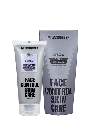 Маска для шкіри обличчя глибоко очищувальна матуюча mr. scrubber detox face control з глиною 100 мл