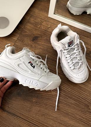 Кроссовки fila 32 размер, белые