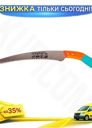 Ku ножовка садовая mastertool universal fit 310 мм 7 зубьев на дюйм для резки деревьев и кустарников с uni2l_k