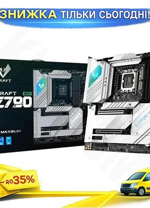Ku материнська плата maxsun universal fit icraft z790 wifi lga1700 для ігор та розгону з 4xddr5 та wi- uni2l_k