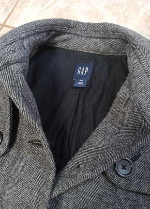 Красивый брендовый серый пиджак жакет gap шерсть турция2 фото