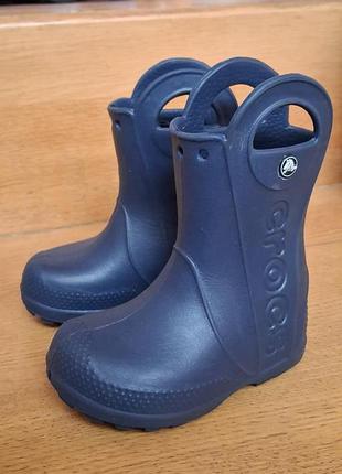 Гумові чоботи crocs crocband, розмір c7 (устілка ~14 см)