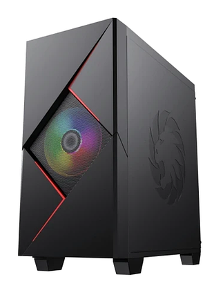 Ku корпус gamemax cyclops universal fit br black mini tower micro atx без бп для пк с led вентиляторам uni2l_k 4