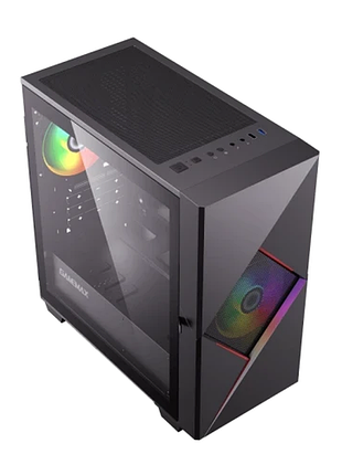 Ku корпус gamemax cyclops universal fit br black mini tower micro atx без бп для пк с led вентиляторам uni2l_k 5