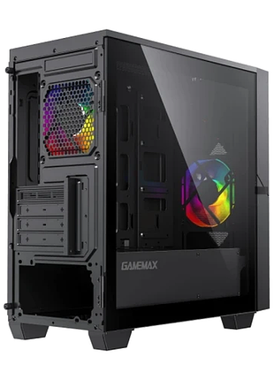 Ku корпус gamemax cyclops universal fit br black mini tower micro atx без бп для пк с led вентиляторам uni2l_k 7
