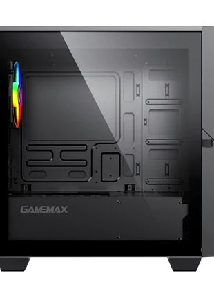 Ku корпус gamemax cyclops universal fit br black mini tower micro atx без бп для пк с led вентиляторам uni2l_k 10